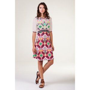 Aldomartins Anthropologie intarsia knit Winona floral dress XL